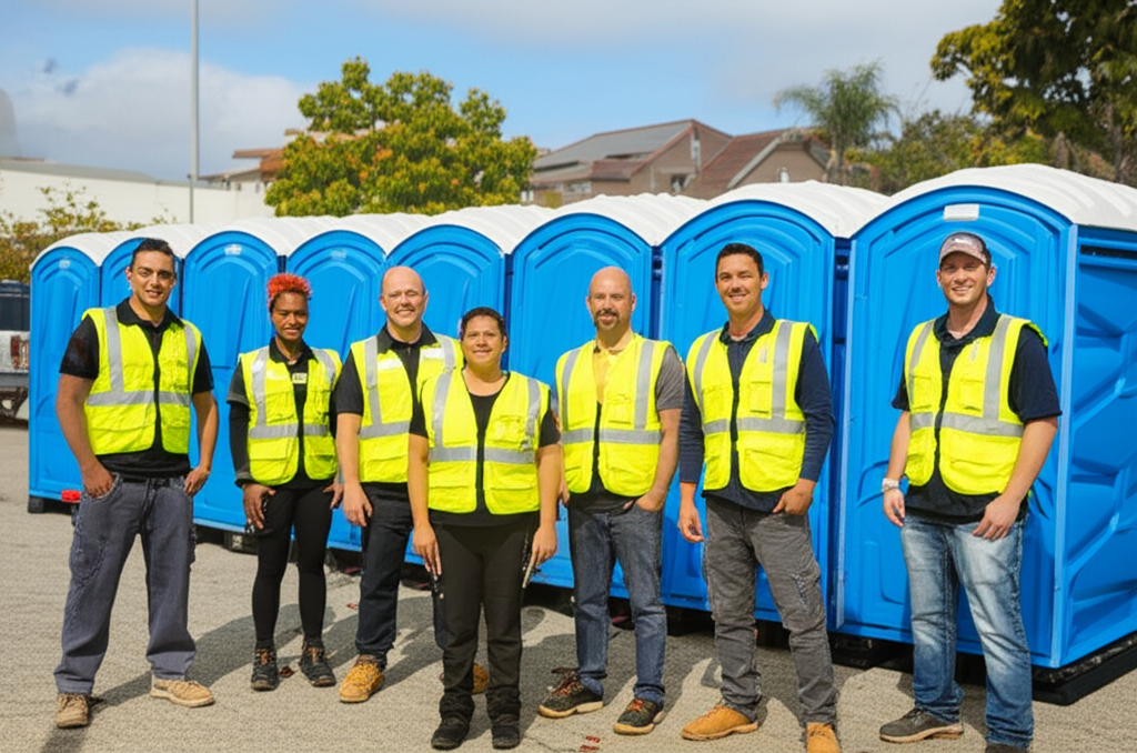 Friendly team at Porta Potty San Jose, San Jose's porta potty specialists